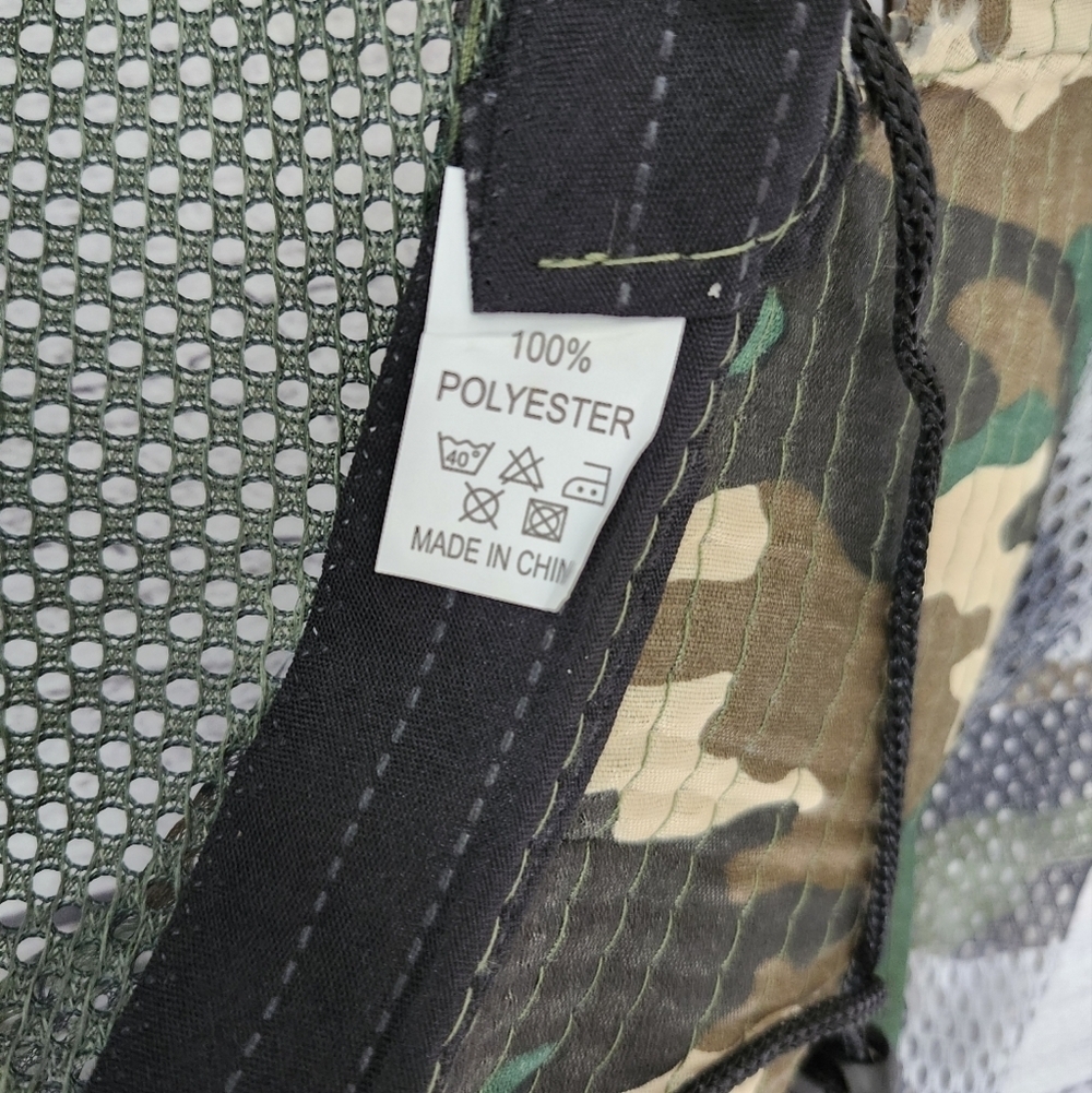 Camouflage Men's Sun Protection Hat w/ Mesh Neck Flap Cover, Wide Brim - Picture 8 of 8